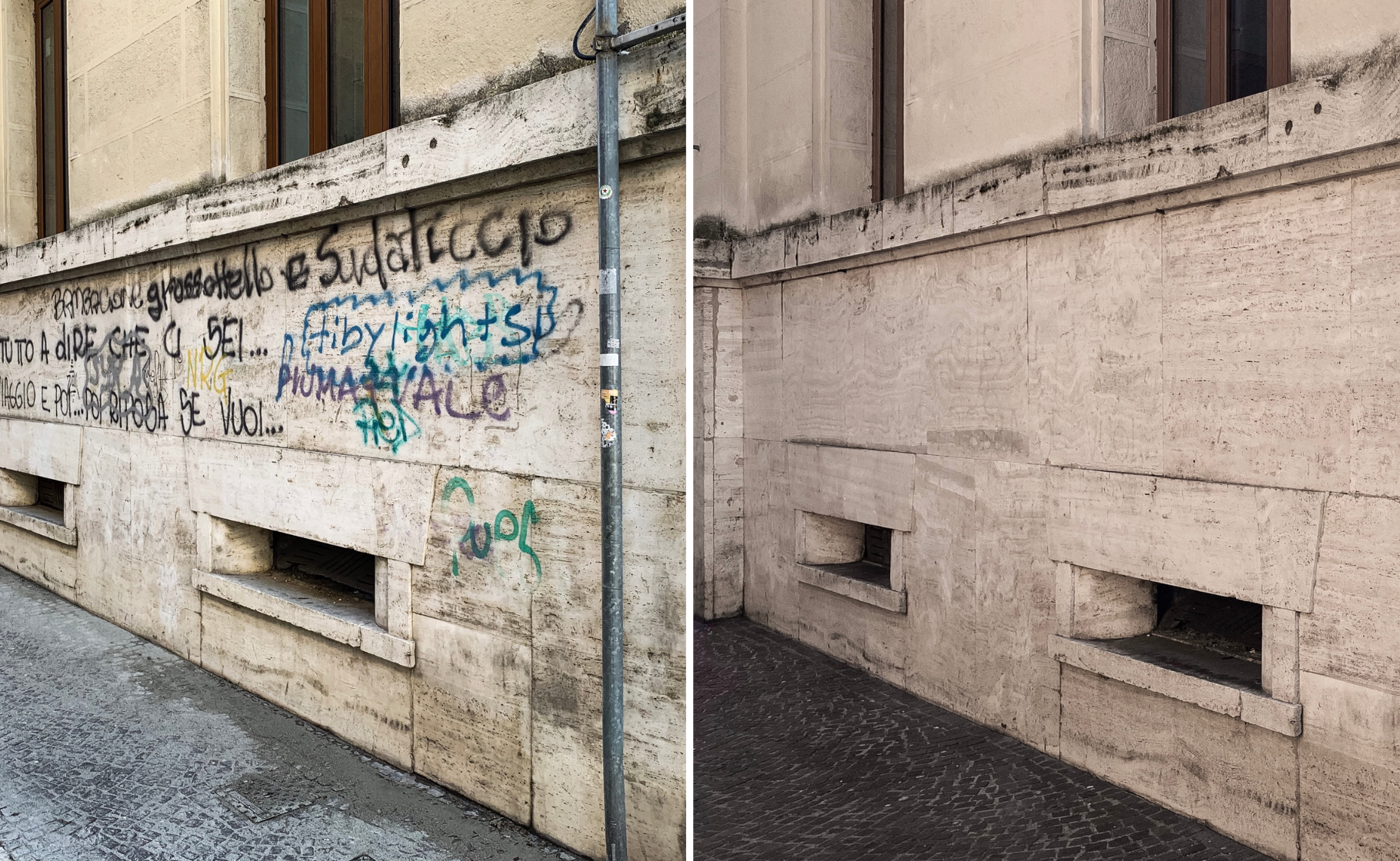 Rimozione dei Graffiti per il Liceo Classico Gaio Cornelio Tacito di Terni