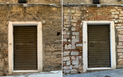 Lavaggio delle Facciate esterne del locale Maramao (Perugia)