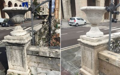Lavaggio dell’ingresso del locale Punto di Vista (Perugia)