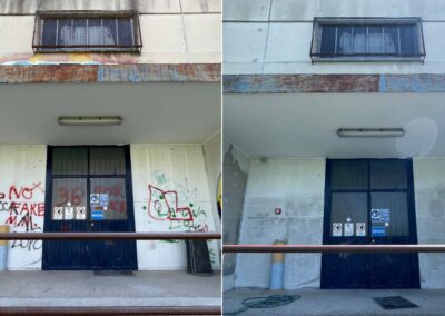 rimozione dei graffiti