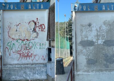 rimozione dei graffiti
