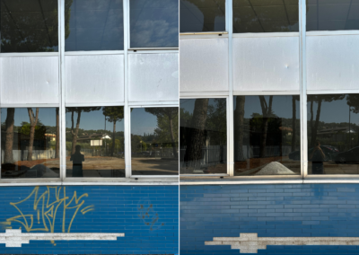rimozione dei graffiti istituto tecnico
