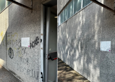 rimozione dei graffiti istituto tecnico