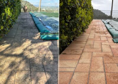 Lavaggio delle pavimentazioni e di spazi esterni per Villa a Perugia