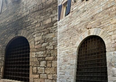 Lavaggio delle facciate di condomini