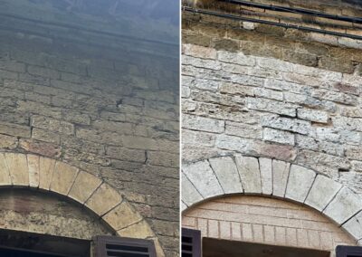 Lavaggio delle facciate di condomini