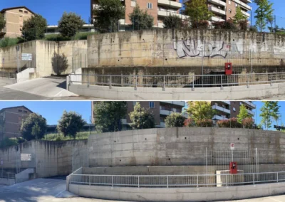 Rimozione dei graffiti 10