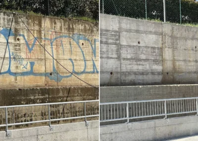 Rimozione dei graffiti 3