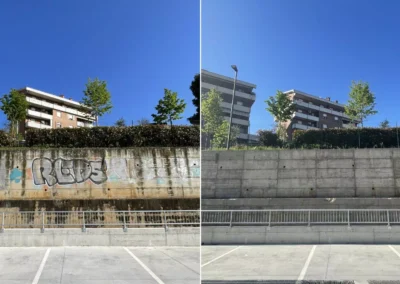 Rimozione dei graffiti 4