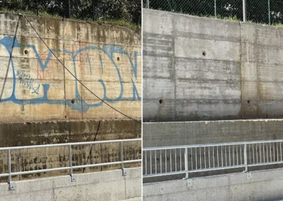 Rimozione dei graffiti 8