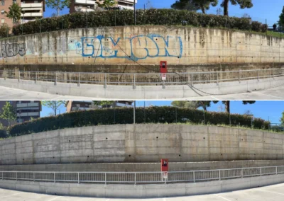 Rimozione dei graffiti 9