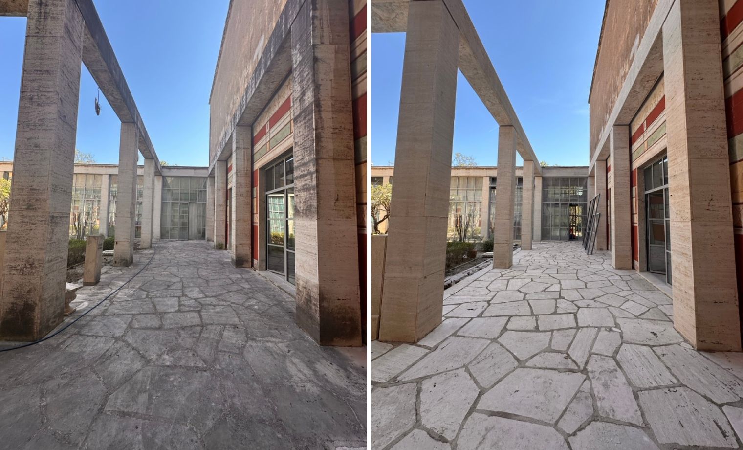 museo-civilta-romana-prima-dopo-4 Lavaggio delle facciate di condomini